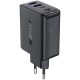 Зарядний пристрій Acefast 4xUSB 45W (2xUSB-C+2xUSB-A) Gan A61 Fast Charger Black (6974316282754)