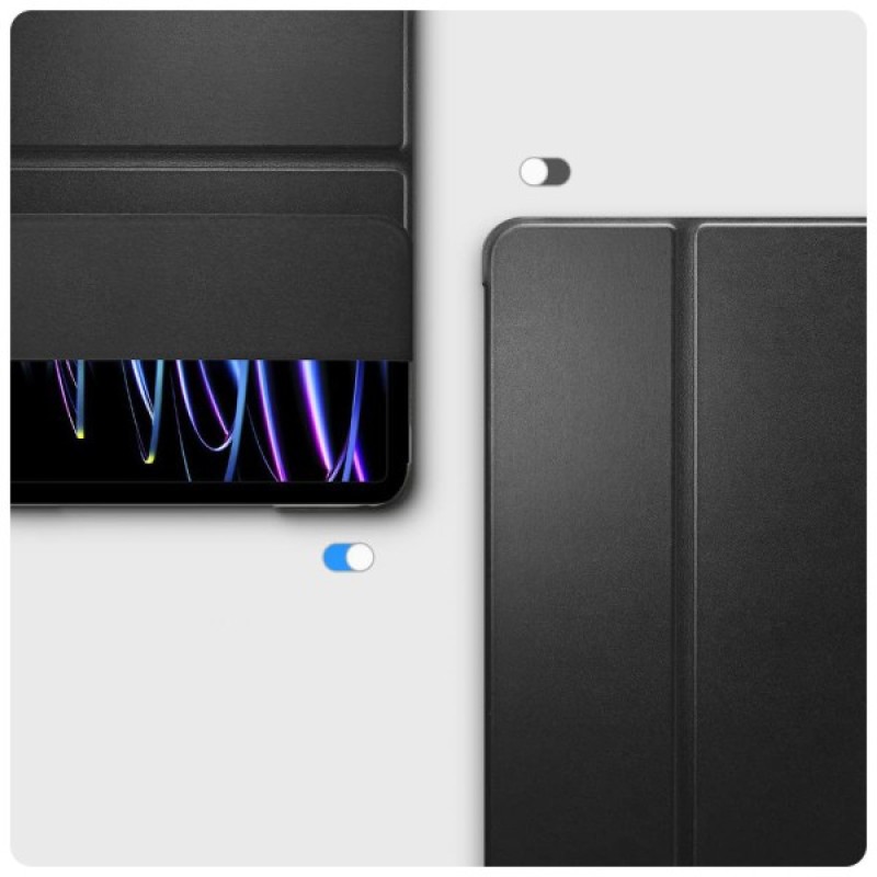 Чохол до планшета BeCover Tri Fold Hard Apple iPad Pro 12.9 2020/2021/2022 Black (709668) (709668)