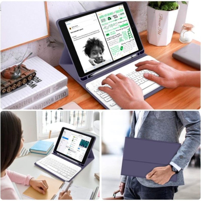 Чохол до планшета BeCover Keyboard Apple iPad Air 11" M2/M3 (2024/2025) Purple (711399)