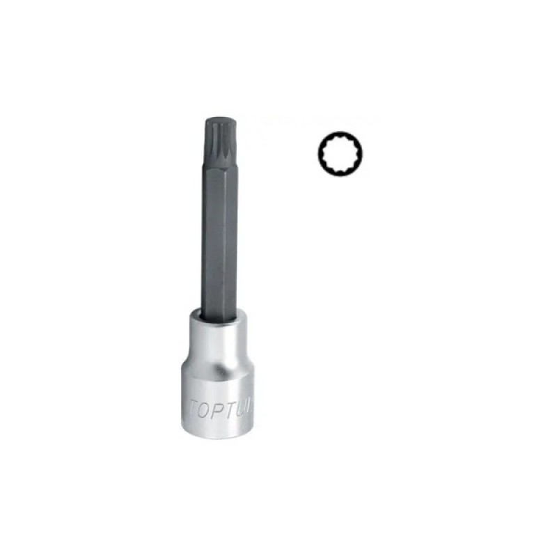 Головка торцева Toptul SPLINE M10 L100мм 1/2" (BCJA1610)