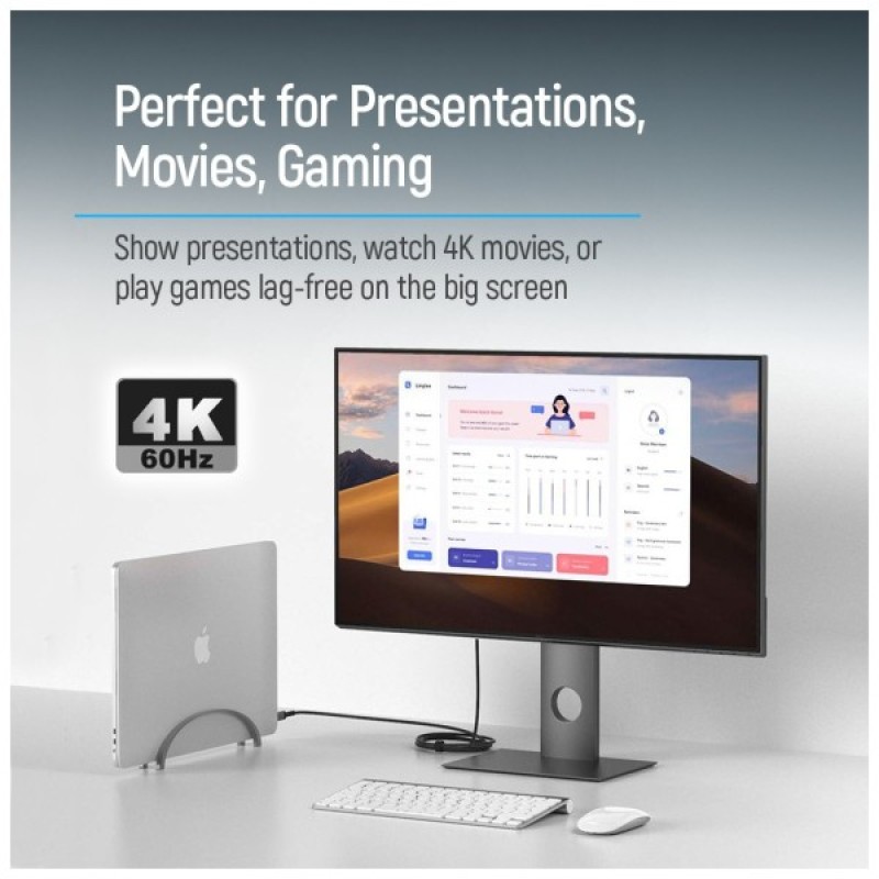 Кабель мультимедійний USB-C to HDMI M 2.0m 4K60Hz black ColorWay (CW-CBCHD077-BK)