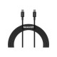 Дата кабель USB-C to USB-C 1.0m 5A Black Baseus (CATYS-B01)