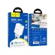 Зарядний пристрій HOCO C105A Stage 1xUSB-C PD20W + 1xUSB QC3.0 + cable USB-C to Lightning White (6931474782939)