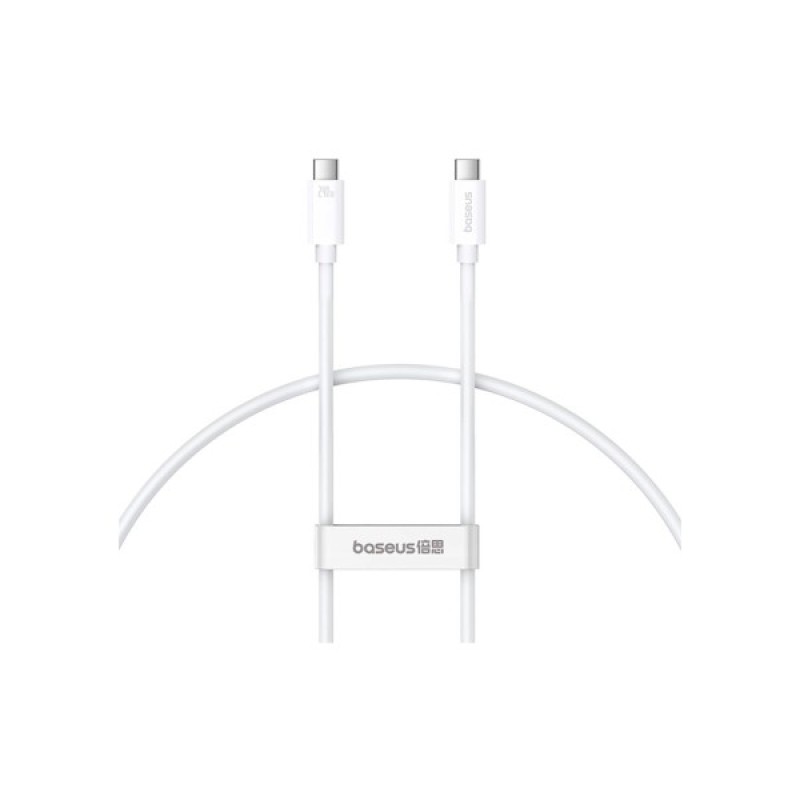 Дата кабель USB-C to USB-C 1.8m Superior USB4 Fast Charging 240W moon white Baseus (P10365200211-05)