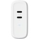 Зарядний пристрій Trust Maxo 65W 2xUSB-C PD white (25381_TRUST)