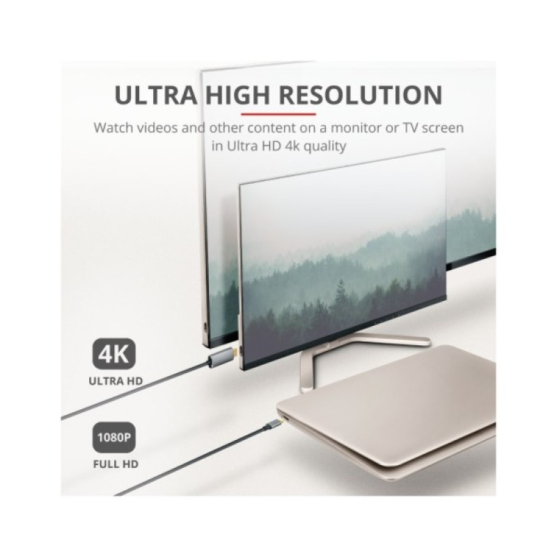 Перехідник Trust Calyx USB-C to HDMI Adapter Cable (23332_TRUST)