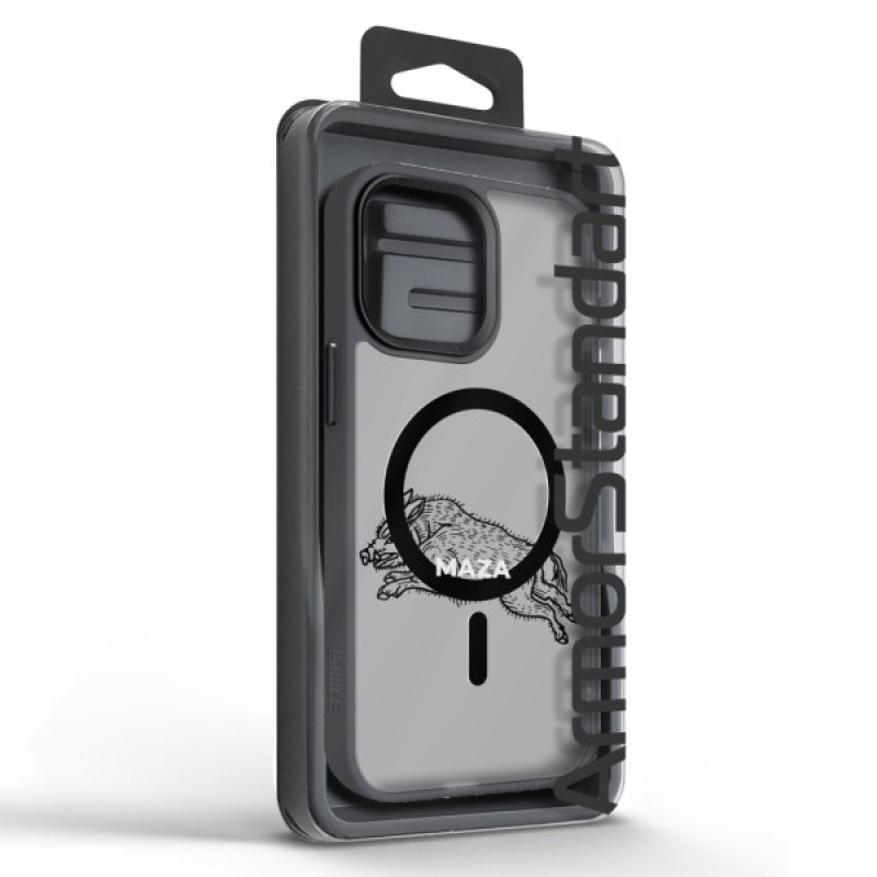 Чохол до мобільного телефона Armorstandart Uniq Magsafe Apple iPhone 14 Pro Max Maza Boar 1 Black (ARM76322)