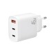 Зарядний пристрій XO L117 2xUSB-C PD45W + 1xUSB-A QC3.0 White (L117.white)