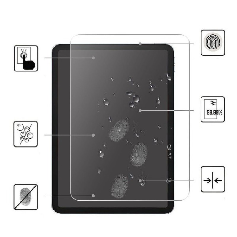 Скло захисне BeCover Apple iPad 10.9" (2022/2024)/iPad (А16) 2025 11" (708138)