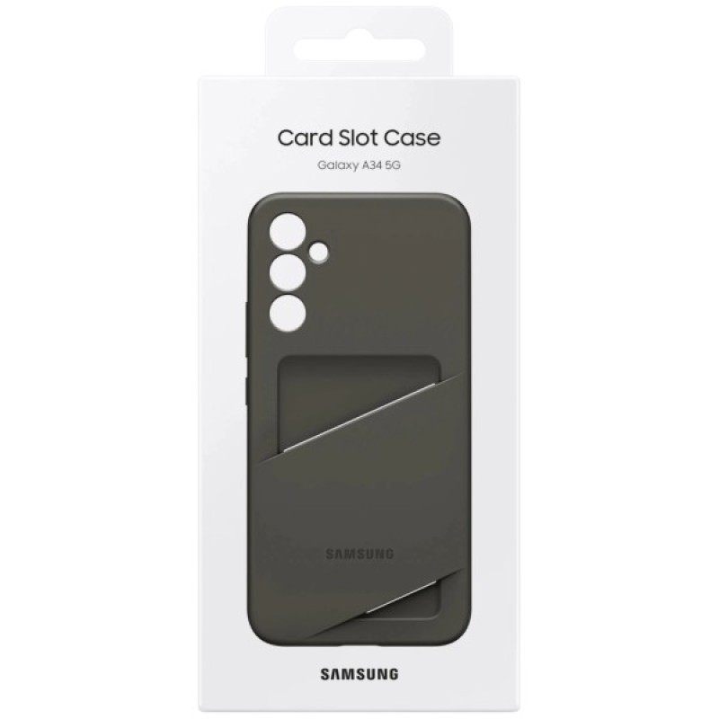 Чохол до мобільного телефона Samsung Samsung A34 Card Slot Case Black (EF-OA346TBEGRU)