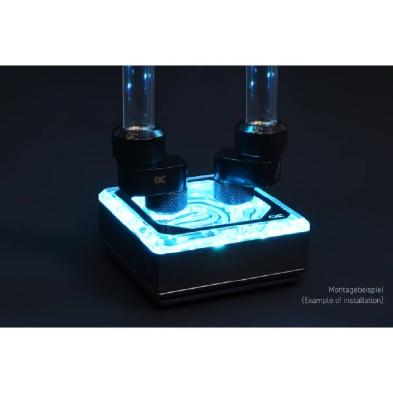 Фітинг для СРО Alphacool Eiszapfen 8mm off set fitting rotatable - black (17604)