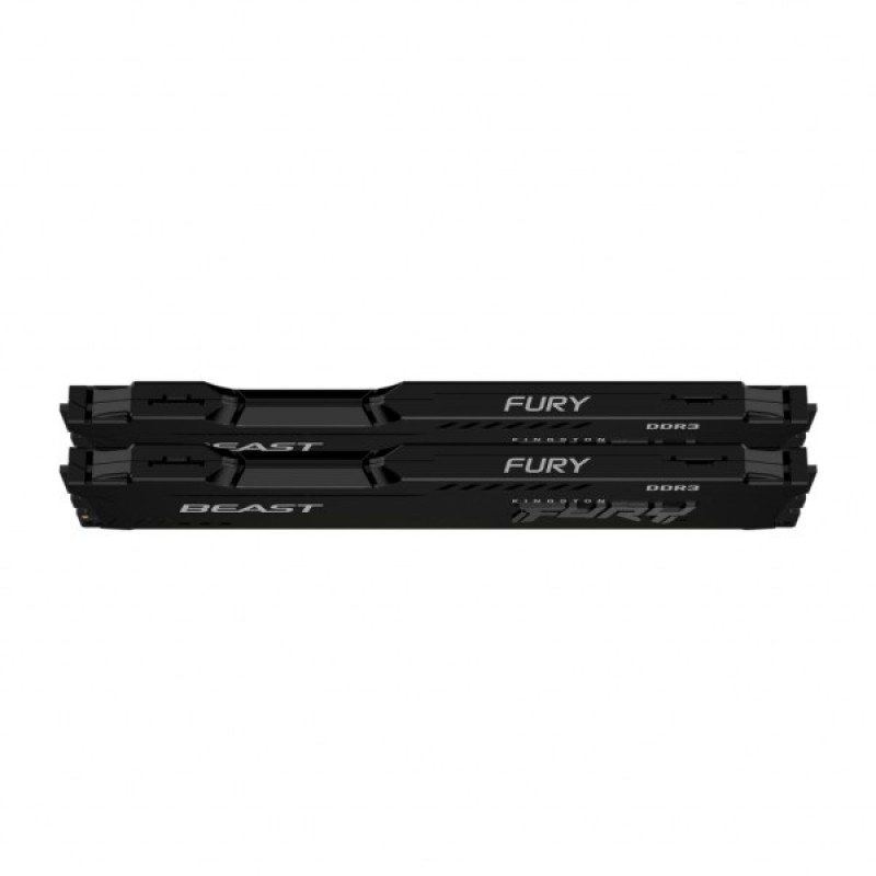 Модуль пам'яті для комп'ютера DDR3 8GB (2x4GB) 1600 MHz Fury Beast Black Kingston Fury (ex.HyperX) (KF316C10BBK2/8)