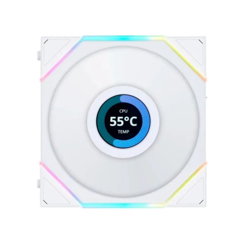 Кулер до корпусу Lian Li TL LCD 140-1, White (G99.14TLLCD1W.00)