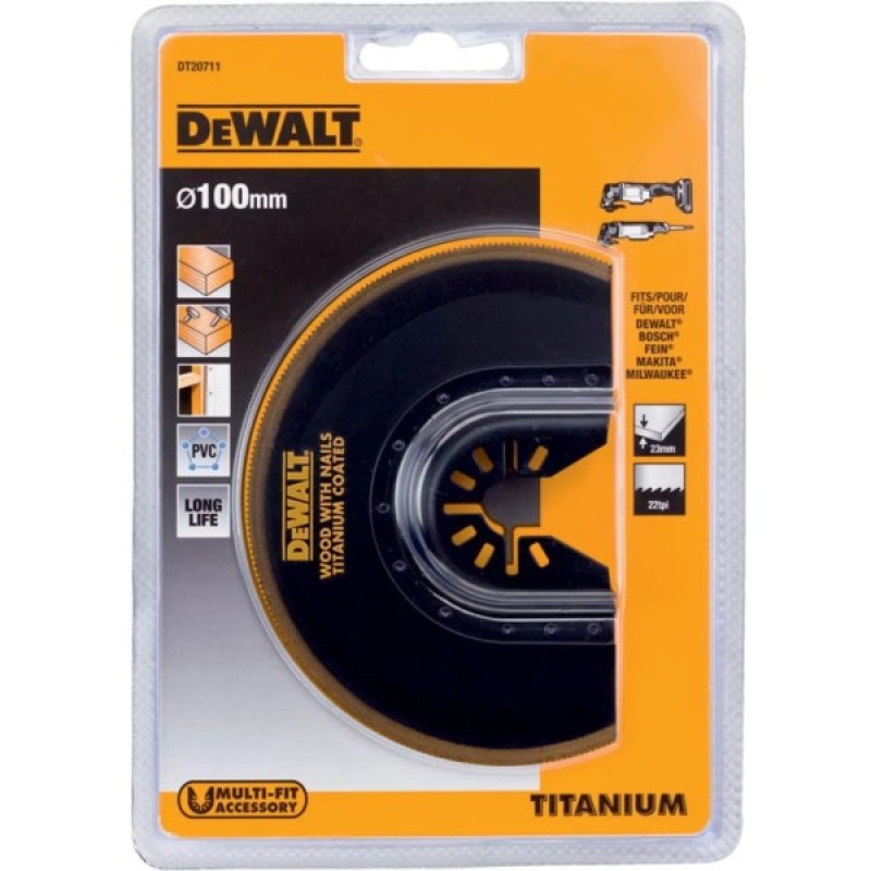 Насадка DeWALT Cегментний, "TITANIUM LONG LIFE" для DWE315, DCS355, d=100мм, 22 зуб/дюйм. (DT20711)