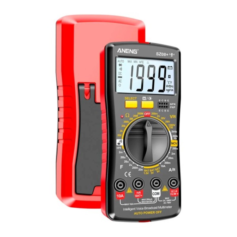 Цифровий мультиметр ANENG AN-SZ08+, V, A, R, C, T, F, функція hFE (AN-SZ08+)