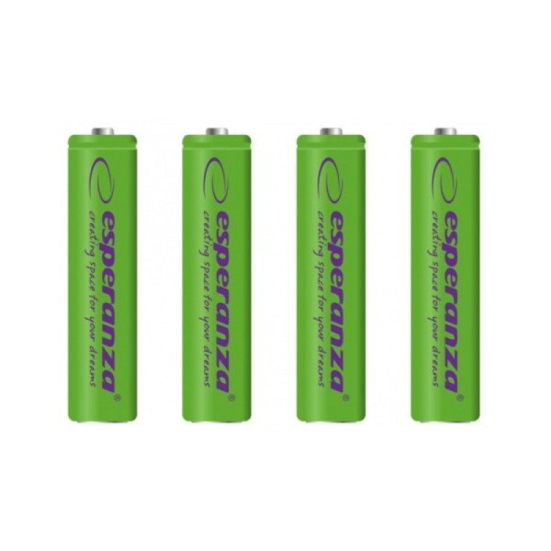 Акумулятор Esperanza AAA 1000mAh Ni-MH * 4 green (EZA102G)