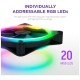 Кулер до корпусу NZXT F120RGB Duo-120mm Dual-sideRGB Fan-Tripl (RF-D12TF-B1)