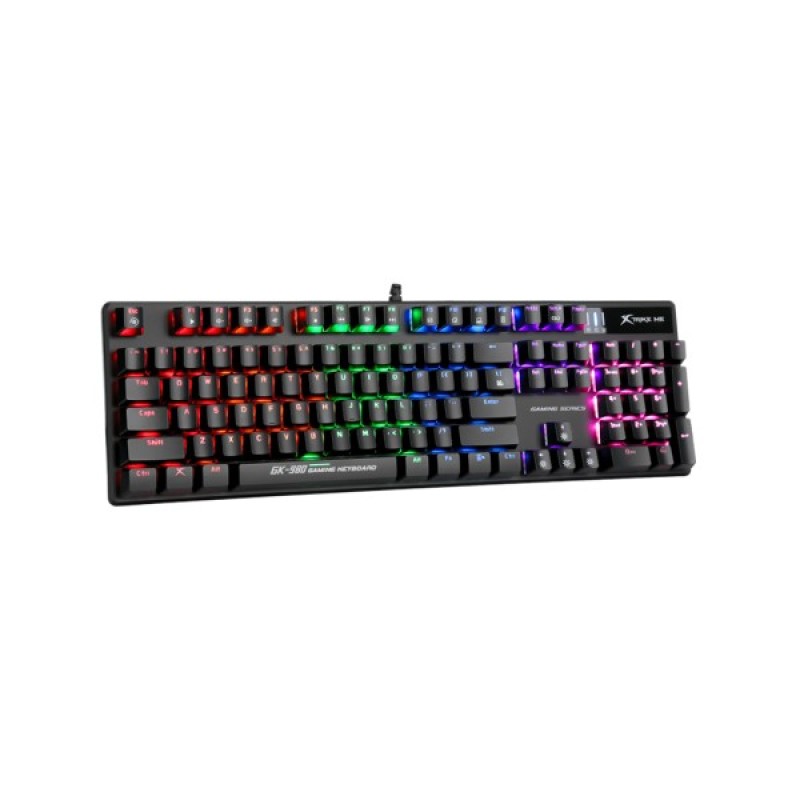 Клавіатура Xtrike ME GK-980 6 colors-LED Mechanical Red Switch USB Black (GK-980)