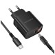 Зарядний пристрій BOROFONE BA97A Ilustre USB-C PD30W digital display + cable USB-C to USB-C Black (6941991120503)