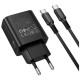 Зарядний пристрій BOROFONE BA97A Ilustre USB-C PD30W digital display + cable USB-C to USB-C Black (6941991120503)