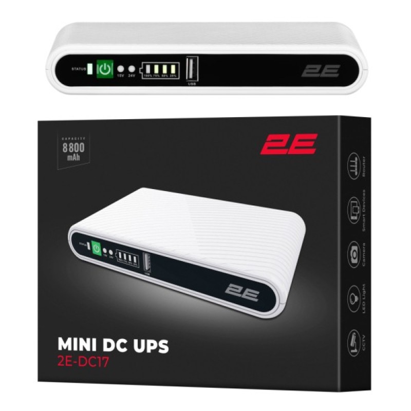 Пристрій безперебійного живлення 2E Mini DC 17Вт (2E-DC17)