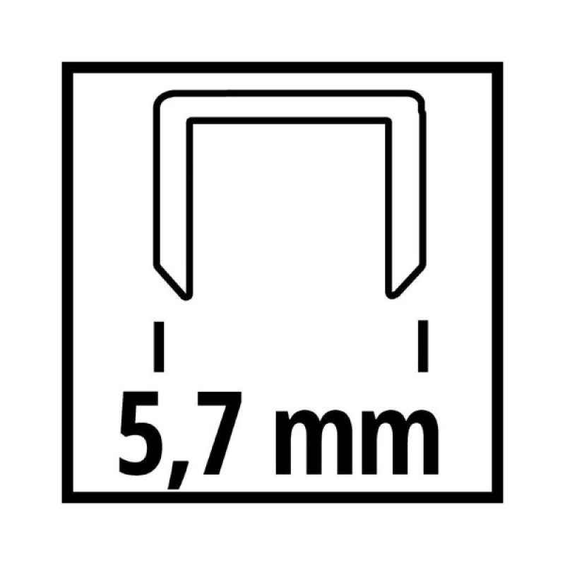 Скоби для будівельного степлера Einhell 5.7х16мм, 3000шт. (4137855)