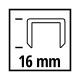 Скоби для будівельного степлера Einhell 5.7х16мм, 3000шт. (4137855)