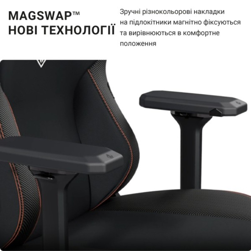 Крісло ігрове Anda Seat Kaiser 3 Fabric Size XL Dark Gray (AD12YDC-XL-01-GB-CF)