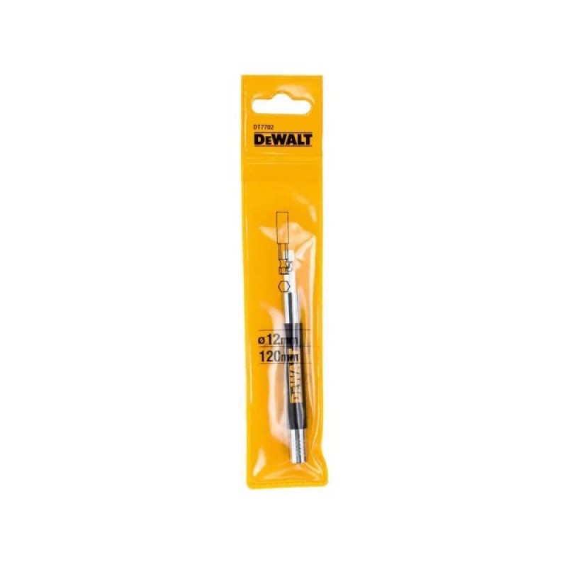 Тримач для біт DeWALT магнітний з напрямною гільзою, L= 120 мм, хвостовик 1/4, 6.3 мм (DT7702)
