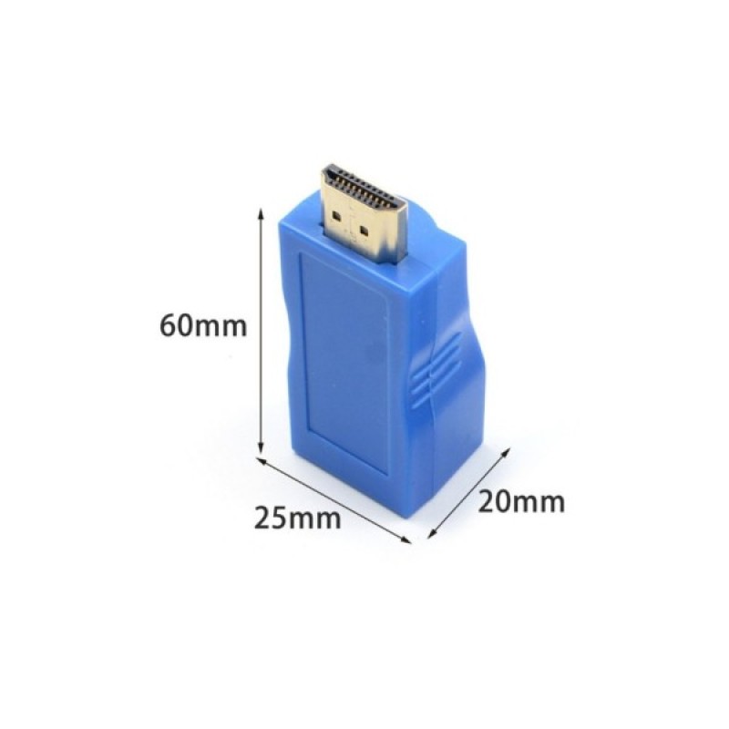 Перехідник HDMI к кабелю RJ45 (Patch Cord) 30m Extradigital (KBH1754)