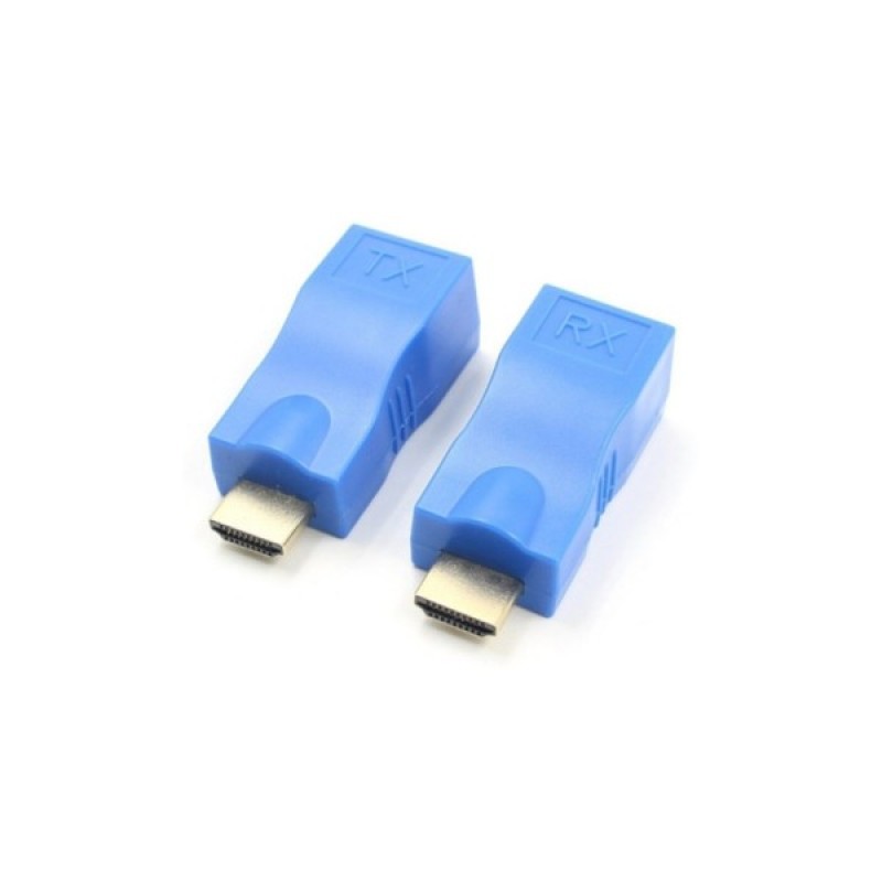 Перехідник HDMI к кабелю RJ45 (Patch Cord) 30m Extradigital (KBH1754)