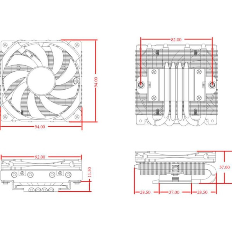 Кулер до процесора ID-Cooling IS-37-XT Black