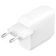 Зарядний пристрій Belkin 30W 2хUSB-С PD PPS white (WCB010VFWH)