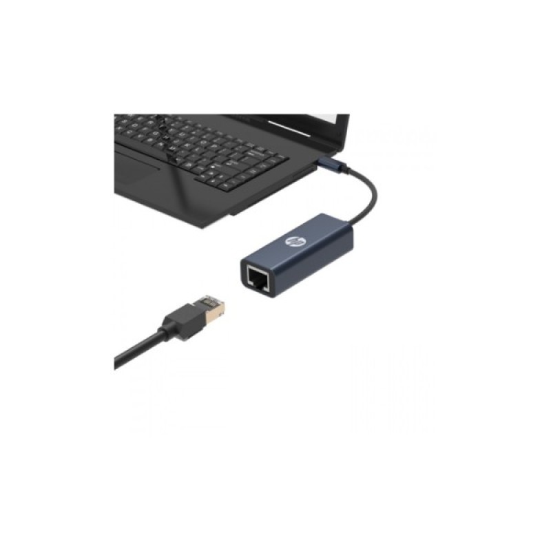 Адаптер USB 3.1 USB-C to RJ45 Ethernet 1000Mbps blue HP (DHC-CT208)