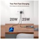 Зарядний пристрій Ugreen 2xUSB 40W GAN (Type-C 25W+20W) PD CD294 (90573)
