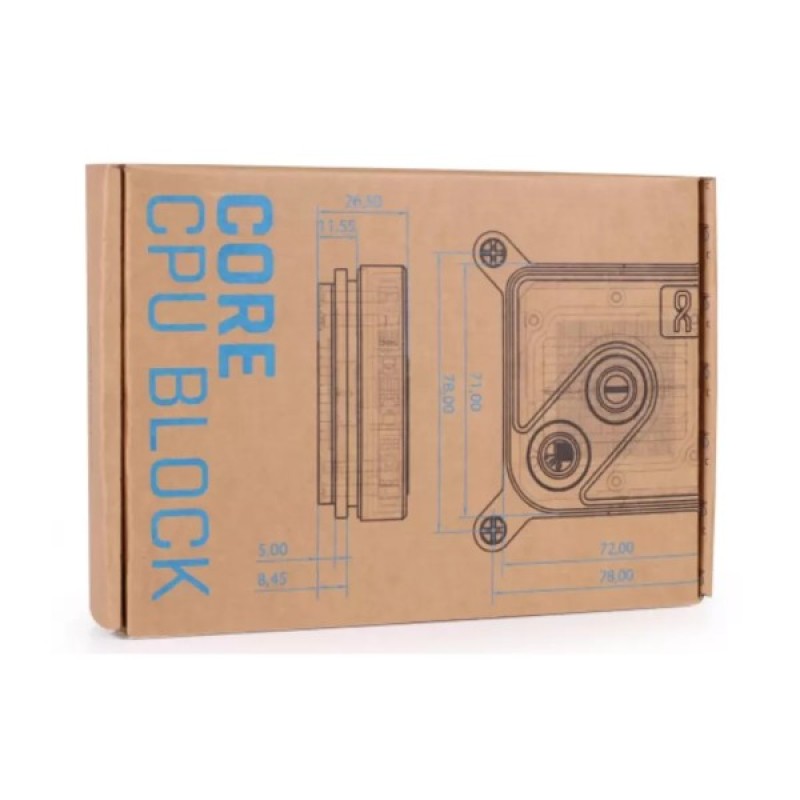 Водоблок Alphacool Core 1 LT Aurora Acrylic - AM4 / AM5 Intel LGA 1700 / LGA 1851 (13886)