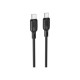 Дата кабель USB-C to USB-C 2.0m 60W Lenny silicone BX113 black BOROFONE (6941991115516)