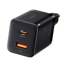 Зарядний пристрій Baseus Super Si Pro Quick Charger C+U 30W black (CCSUPP-E01)
