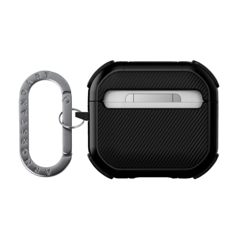 Чохол для навушників Armorstandart Panzer для Apple Airpods 4 Black (ARM82552)
