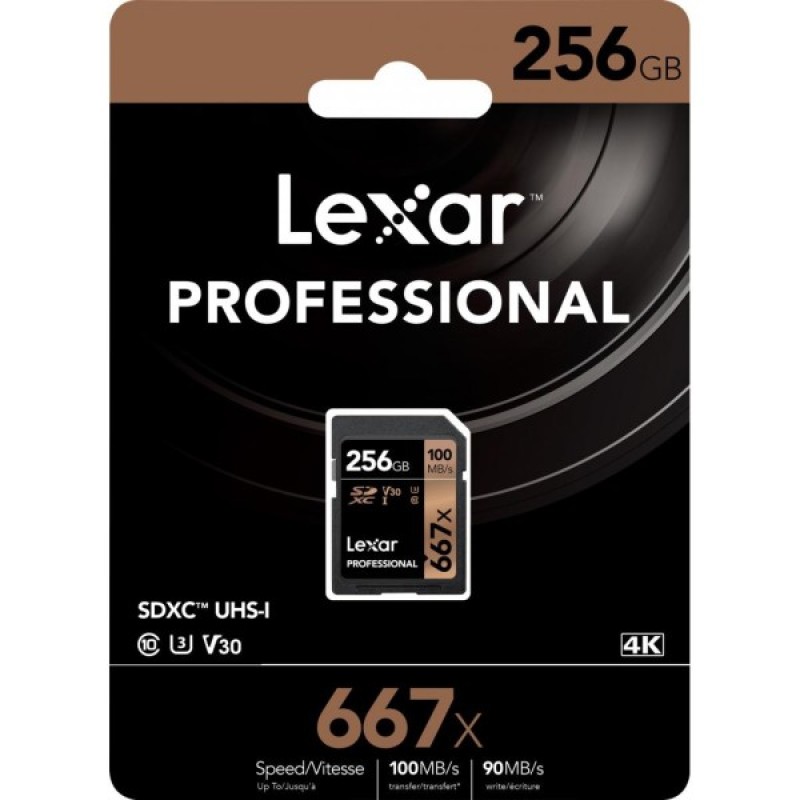 Карта пам'яті Lexar 256GB SDXC class 10 UHS-I U3 V30 667x Professional (LSD256B667)