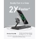 Зарядний пристрій Anker MagGo Wireless Charging Station 15W 3-in-1 Pad Black (B25M1311)