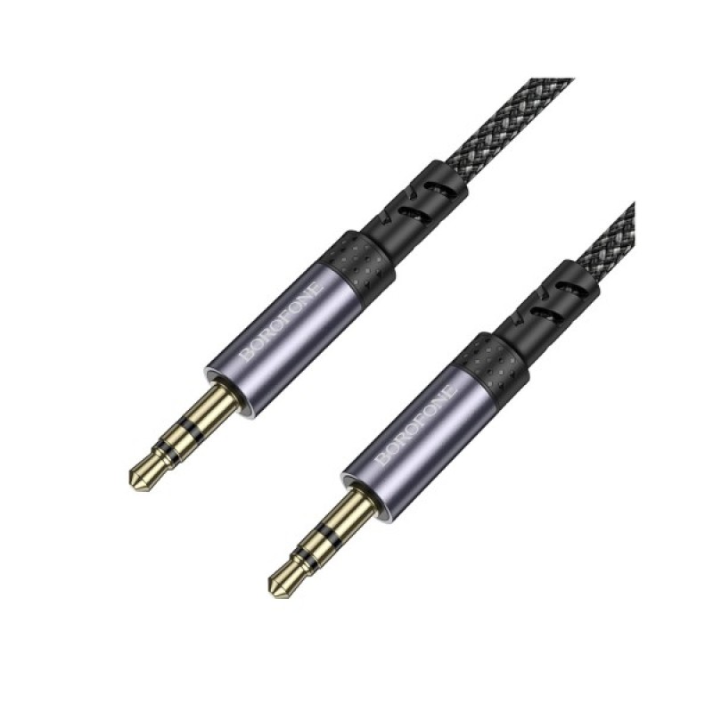 Кабель мультимедійний 3.5mm M to 3.5mm M grey BOROFONE (6941991118968)