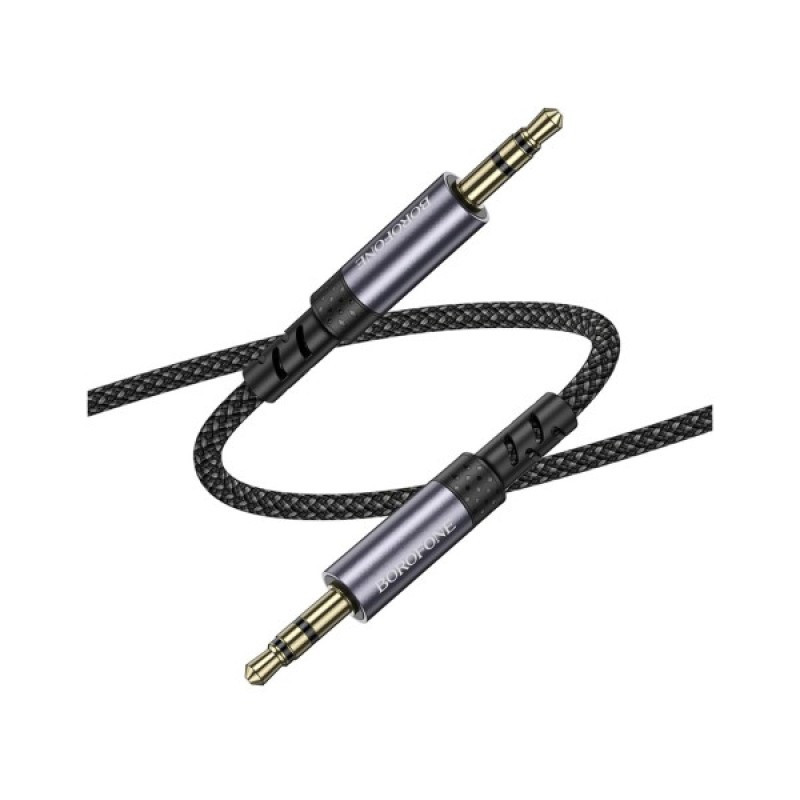 Кабель мультимедійний 3.5mm M to 3.5mm M grey BOROFONE (6941991118968)
