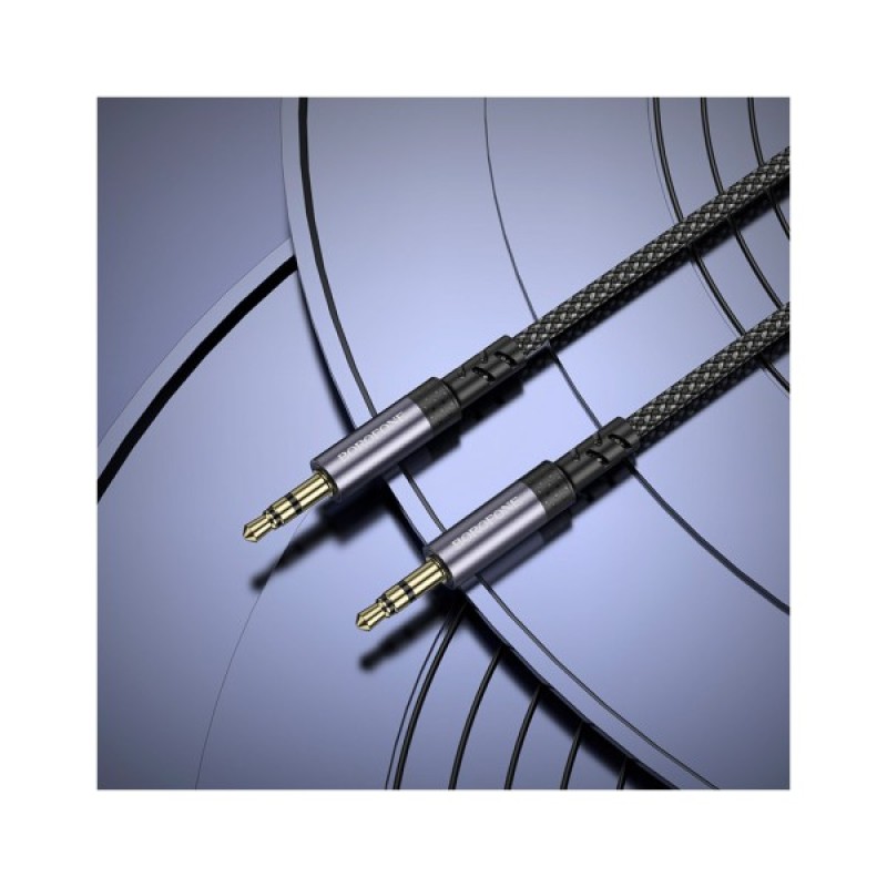 Кабель мультимедійний 3.5mm M to 3.5mm M grey BOROFONE (6941991118968)