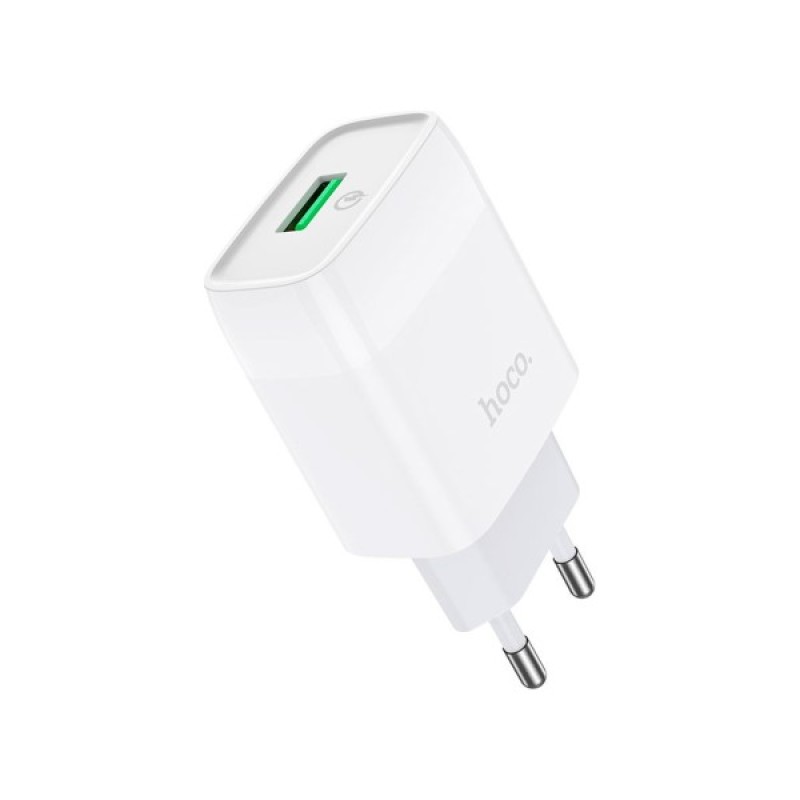 Зарядний пристрій HOCO C72Q Glorious USB QC3.0 18W White (6931474732514)