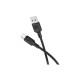 Дата кабель USB 2.0 AM to USB-C 2.0m silicone black BOROFONE (6941991115509)