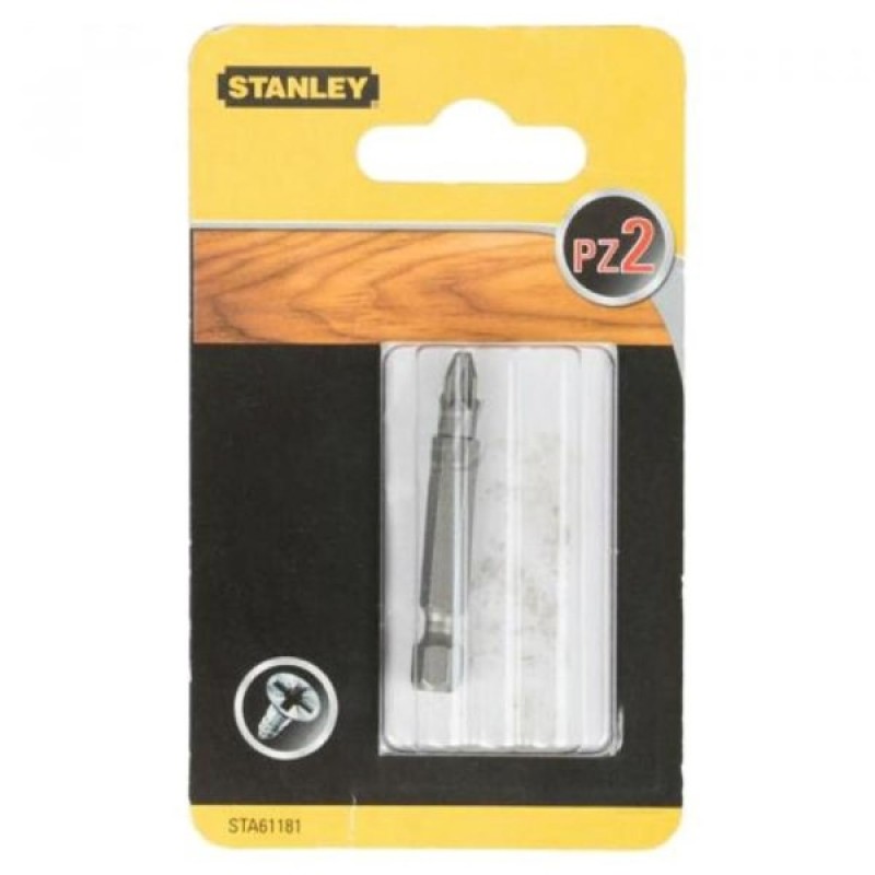 Біта для шуруповерта Stanley усиленная Pz2, 50мм, 1шт. (STA61181)