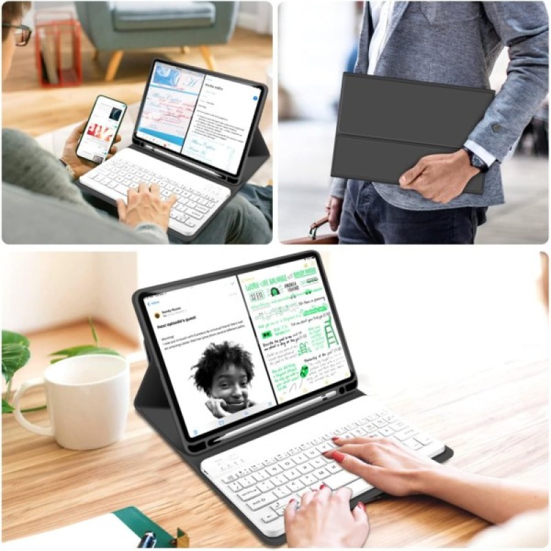 Чохол до планшета BeCover Keyboard Apple iPad Air (4/5) 2020/2022 10.9" Black (711144)