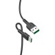 Дата кабель USB-C to USB-C 1.0m 5A Surge charging X33 black HOCO (6931474706119)