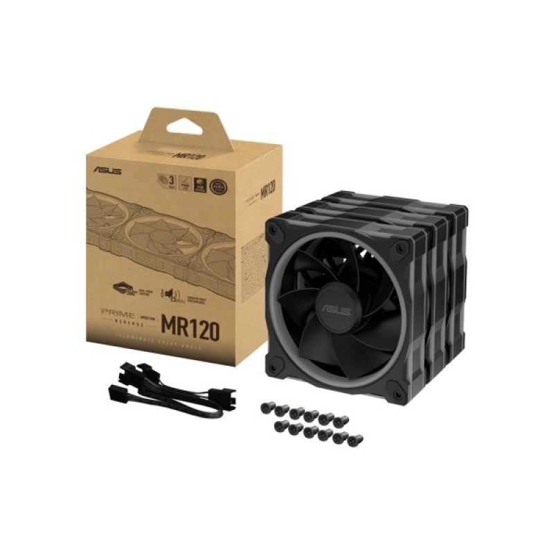 Кулер до корпусу ASUS PRIME MR120 REVERSE ARGB BLACK 3IN1 (90DA00L0-B09020)